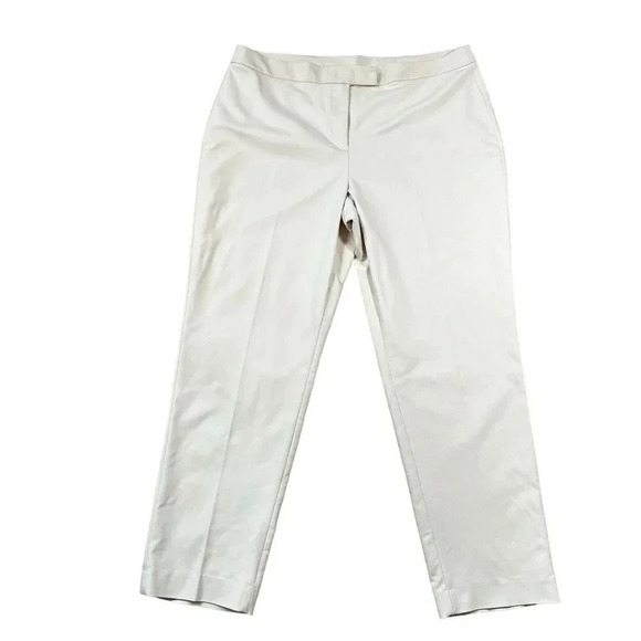 Anne Klein Light Pink Stretch Flat Front Dress Pants Trousers Pants Size 16 - Picture 1 of 8